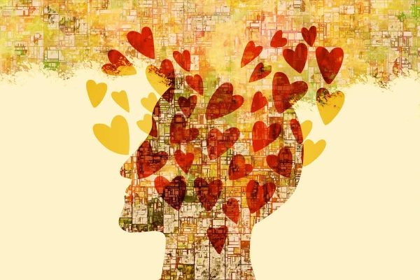 tete avec des coeurs